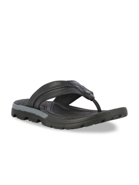 

Alberto Torresi Men Black Solid Thong Flip-Flops