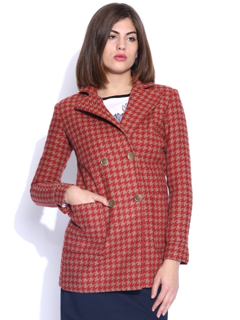 

U.S. Polo Assn. Women Red Woollen Jacket