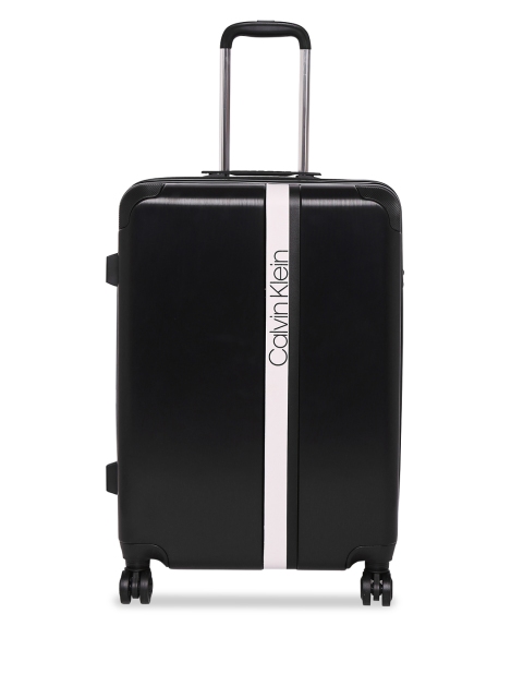 

Calvin Klein Black Solid Avenue Lanes Hard-Sided Large Trolley Suitcase