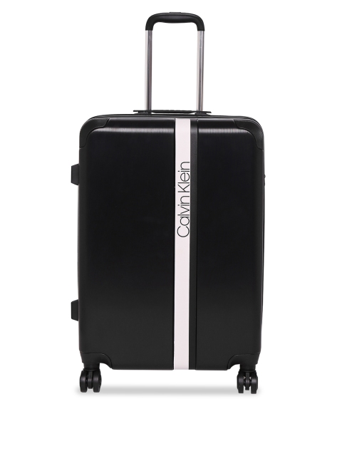 

Calvin Klein Unisex Black Solid Avenue Lanes Hard-Sided Medium Trolley Suitcase
