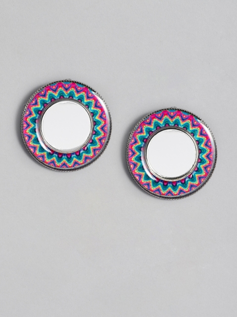 

justpeachy Multicoloured Circular Studs, Multi