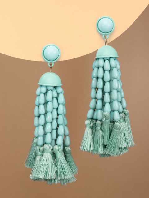 

justpeachy Teal Blue Quirky Drop Earrings
