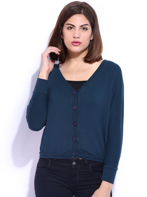 

U.S. Polo Assn. Women Teal Blue Cardigan