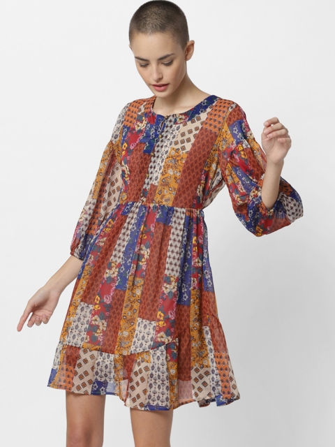 

ONLY Women Multicoloured A-Line Dress, Multi