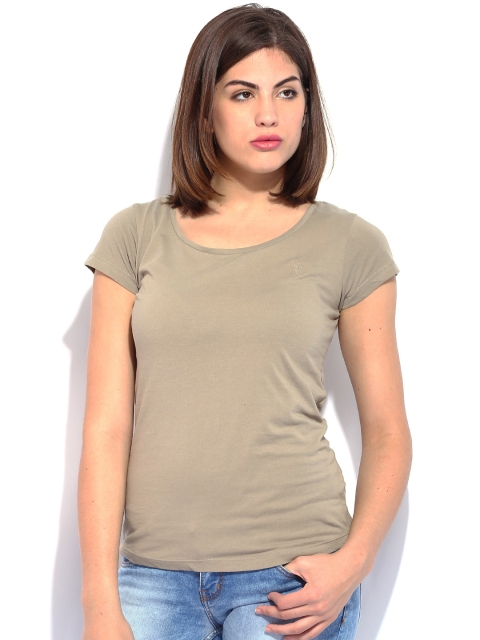 

U.S. Polo Assn. Women Taupe T-shirt