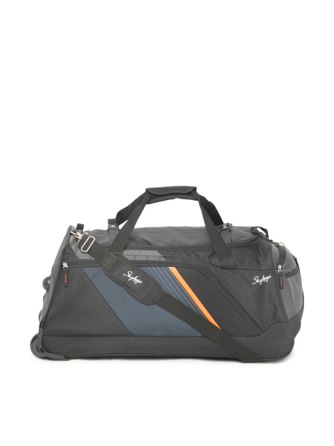 

Skybags Unisex Black Printed Medium Duffel Bag