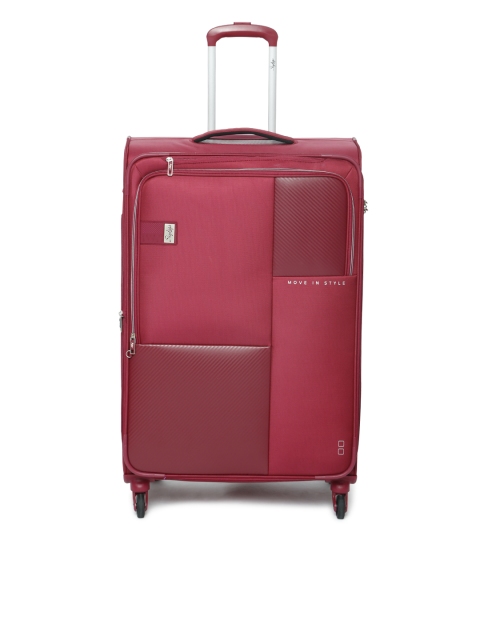 

Skybags Unisex Red Solid Cardinal Soft-Sided Large Trolley Suitcase