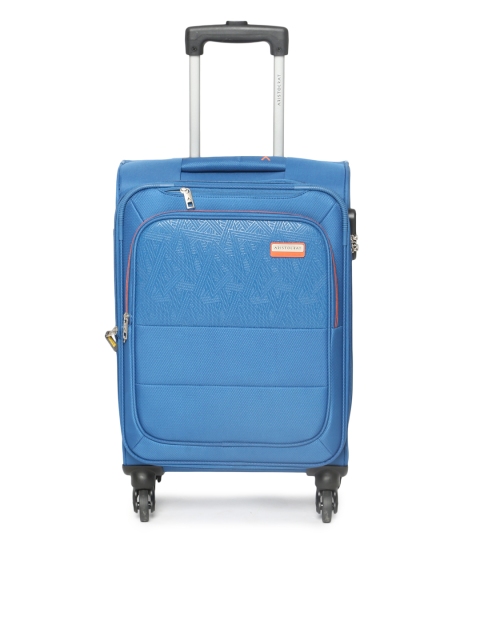 

Aristocrat Blue Solid Sorento Soft-Sided Cabin Trolley Suitcase