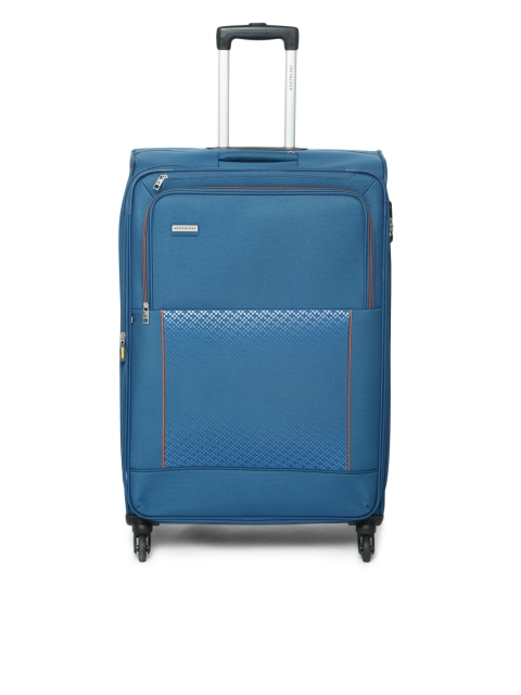 

Aristocrat Blue Solid Verrano Soft-Sided Large Trolley Suitcase