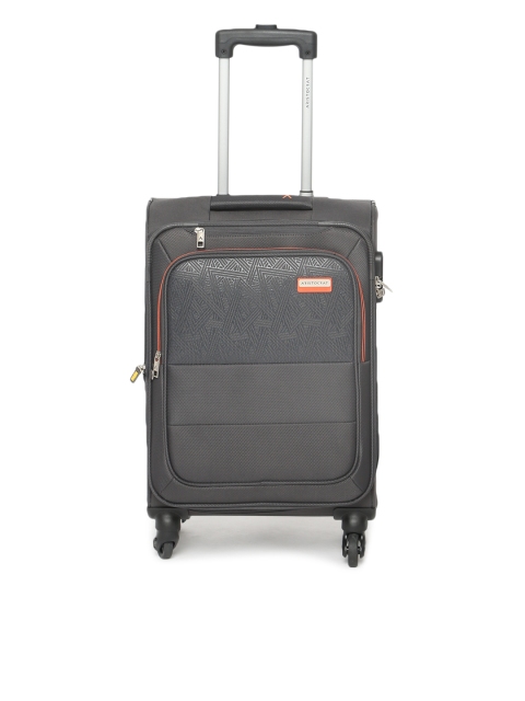 

Aristocrat Grey Solid Sorento Soft-Sided Cabin Trolley Suitcase