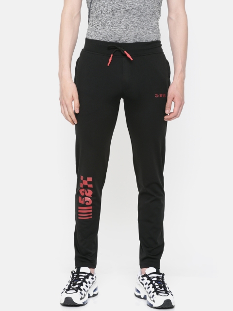 

Sports52 wear Black & Red Printed Slim Fit Track Pants