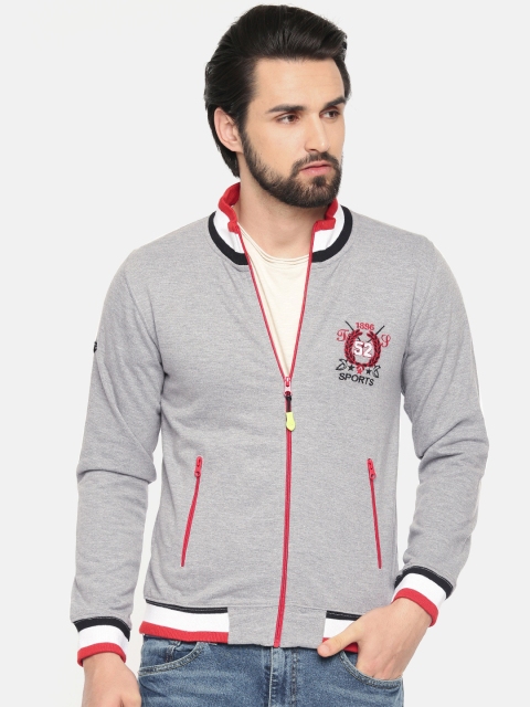 

Sports52 wear Men Grey Solid Sweatshirt