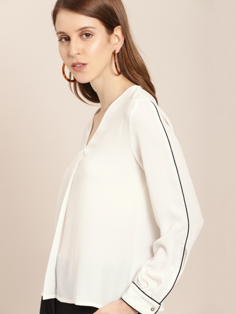 

her by invictus Women White Solid Top