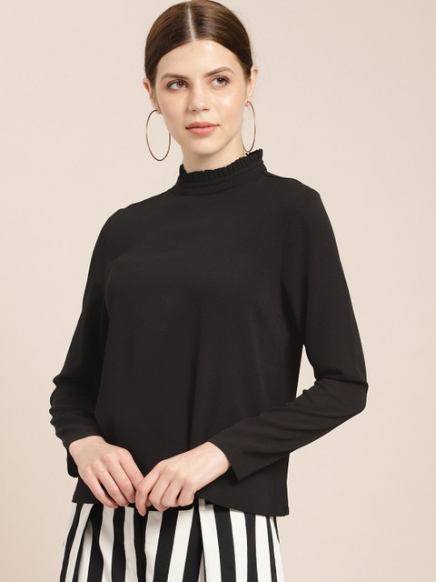 

her by invictus Women Black Solid Top