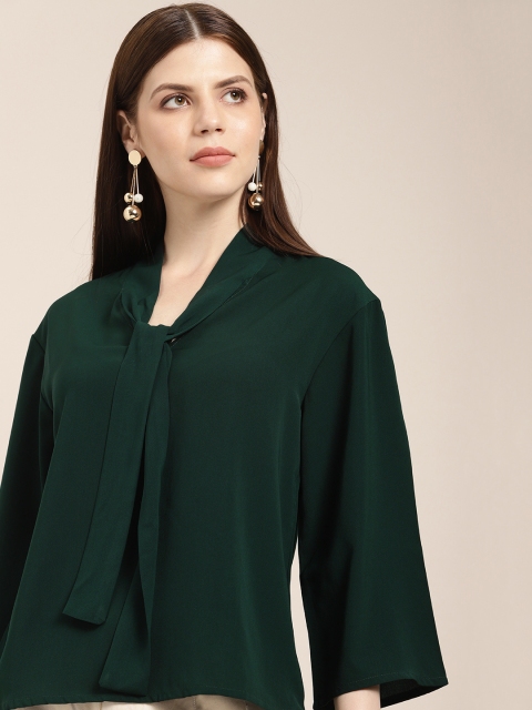 

her by invictus Women Green Solid Top