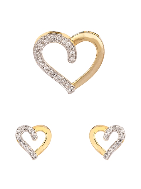 

Voylla Gold-Plated Earring & Pendant Set