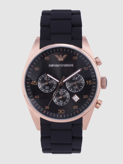 

Emporio Armani TAZIO Men Black Analogue Watch AR5905