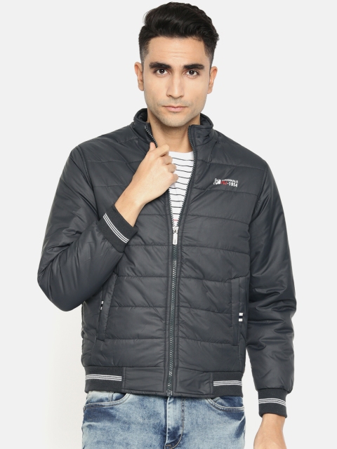 

Foreign Culture By Fort Collins Men Navy Blue Solid Puffer Jacket