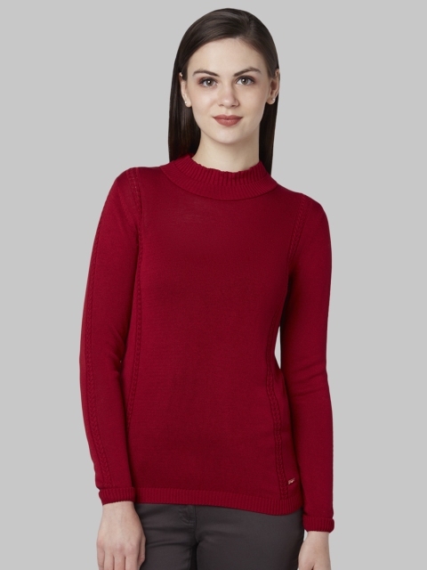 

Park Avenue Women Red Striped Pullover