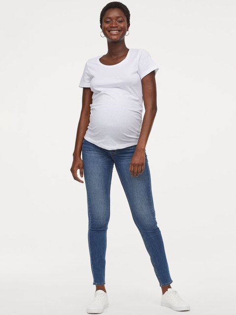 

H&M Women Blue MAMA Sustainable Super Skinny Jeans