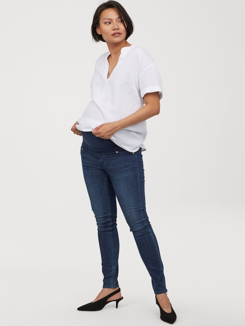 

H&M Women Blue MAMA Super Skinny Sustainable Jeans