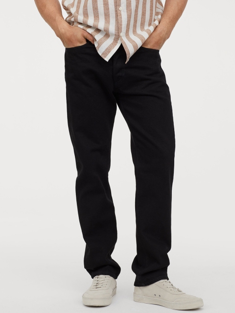 

H&M Men Black Straight Jeans