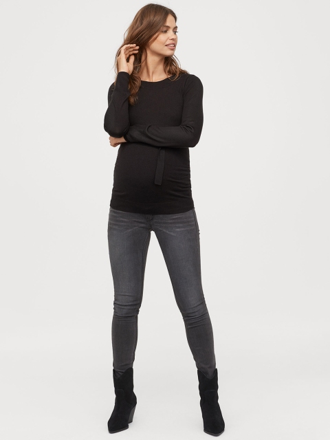 

H&M Women Grey MAMA Super Skinny Sustainable Jeans