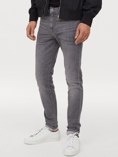 

H&M Men Grey Clean Look Skinny Sustainable Jeans