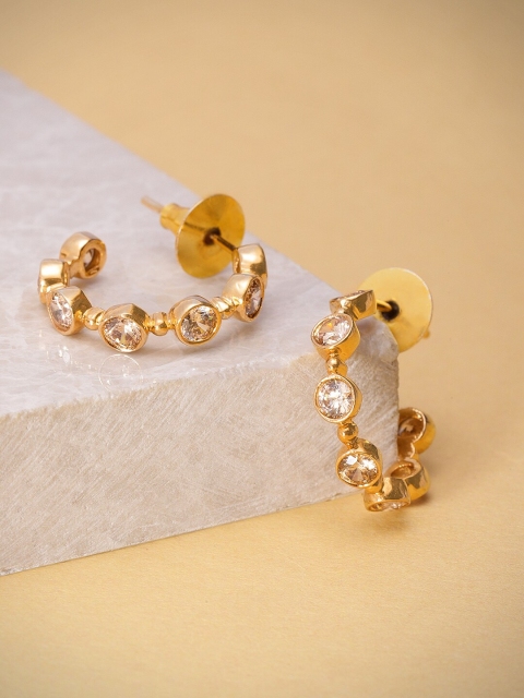 

Pipa Bella Gold-Toned Circular Half Hoop Earrings