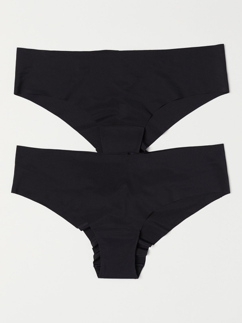 

H&M Women Black 2-Pack Hipster Briefs 0473954008