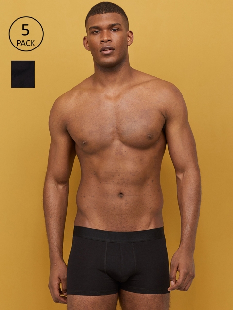 

H&M Men H&M Men Black 5-Pack Short Trunks 0736385001