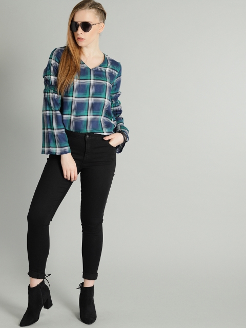 

Roadster Women Multicoloured Checked Top, Multi