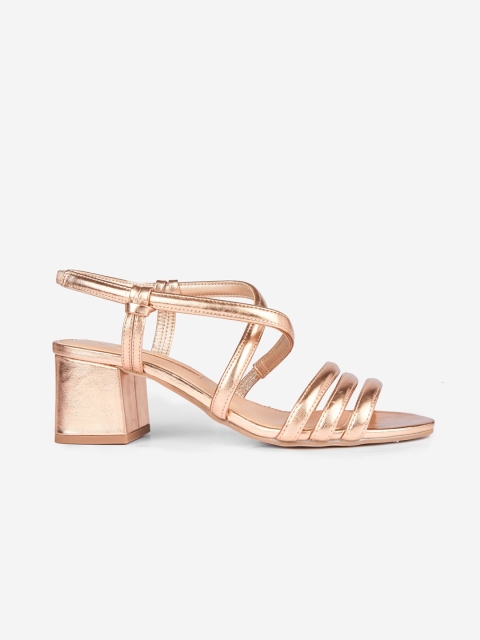 

DOROTHY PERKINS Women Rose Gold-Toned Solid Heels