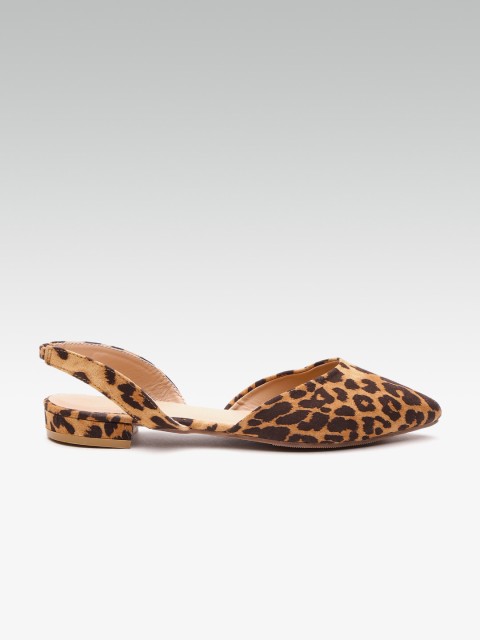 

DOROTHY PERKINS Women Brown & Black Leopard Print Ballerinas