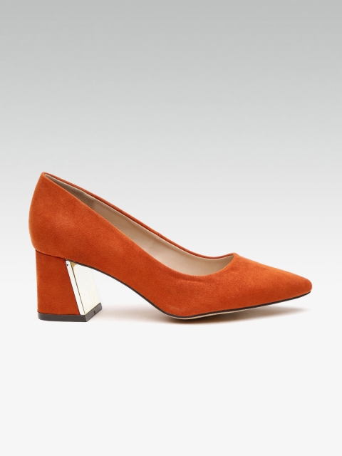 

DOROTHY PERKINS Women Orange Solid Pumps