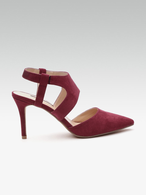 

DOROTHY PERKINS Women Burgundy Solid Pumps