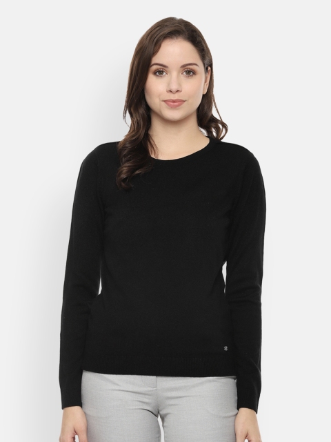 

Allen Solly Woman Women Black Solid Sweater