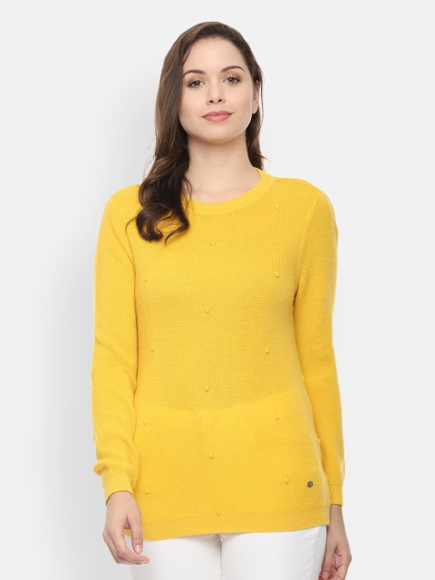

Allen Solly Woman Women Yellow Solid Sweater