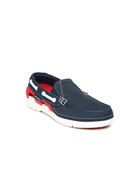 

Crocs Beach Line Boys Navy Slip-ons, Navy blue