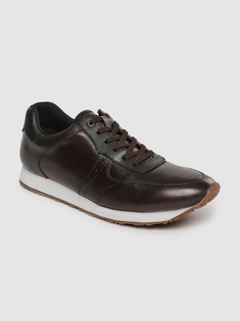 

Jack & Jones Men Brown Leather Sneakers