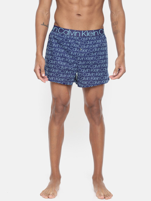 

Calvin Klein Underwear Men Navy Blue Printed Boxers NB20983ZJ