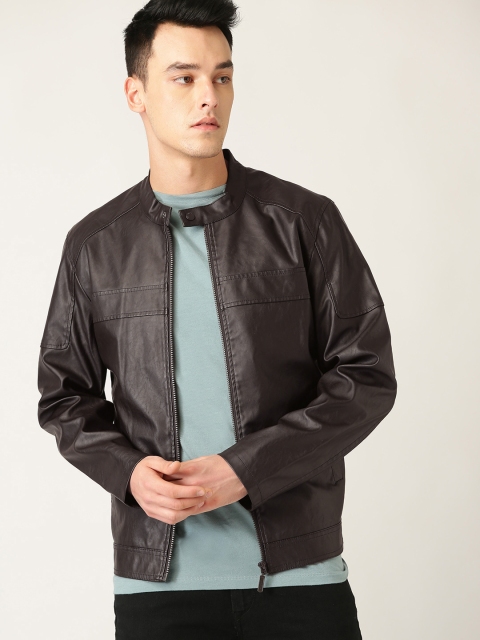 

United Colors of Benetton Men Coffee Brown Solid Tailored Jacket