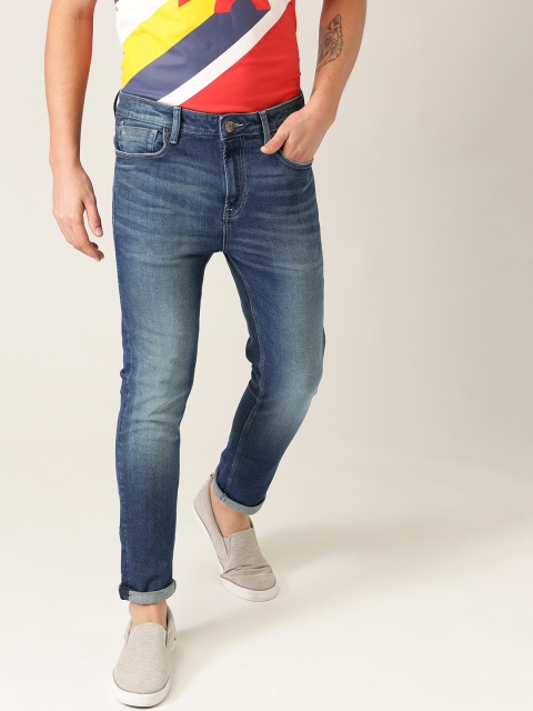

United Colors of Benetton Men Blue Regular Fit Low-Rise Clean Look Stretchable Jeans