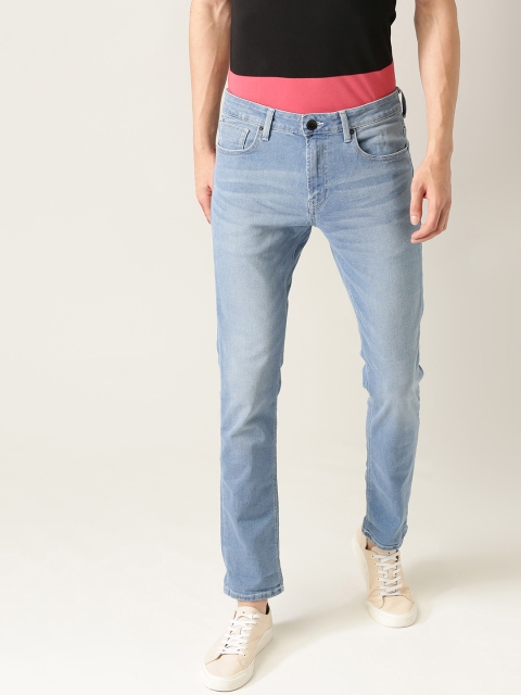 

United Colors of Benetton Men Blue Skinny Fit Mid-Rise Clean Look Stretchable Jeans