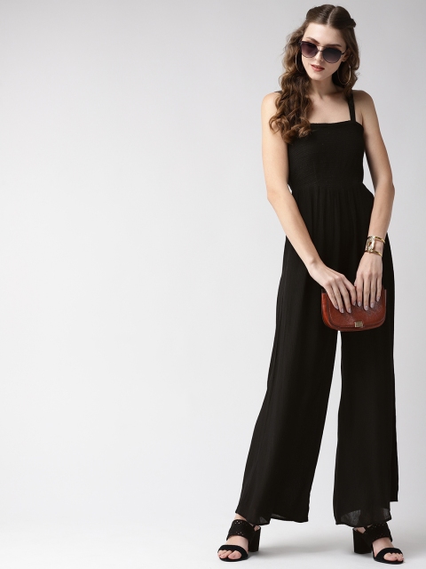 

Tango Women Black Solid Basic Jumpsuit