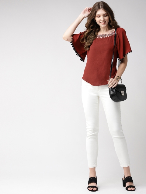 

Taurus Women Rust Red Solid Top