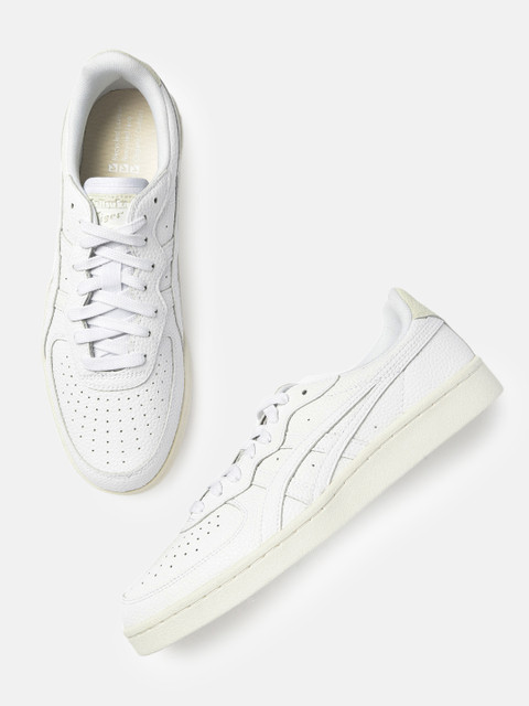 

Onitsuka Tiger Unisex White GSM Leather Sneakers