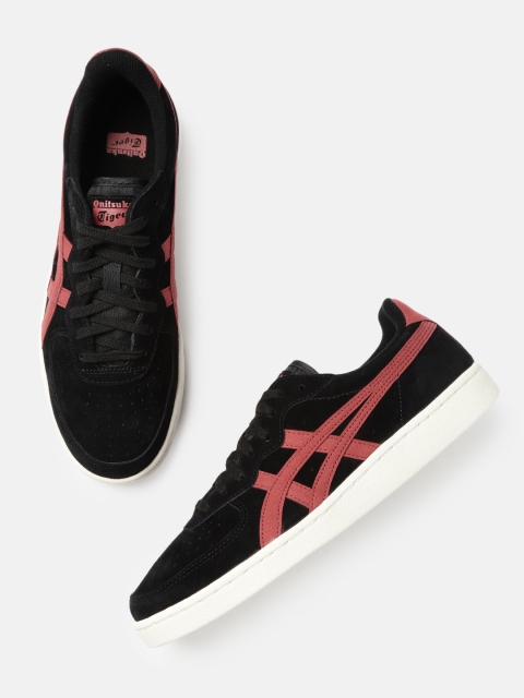 

Onitsuka Tiger Unisex Black & Red Suede Sneakers