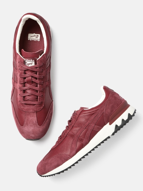 

Onitsuka Tiger Unisex Magenta Leather Sneakers