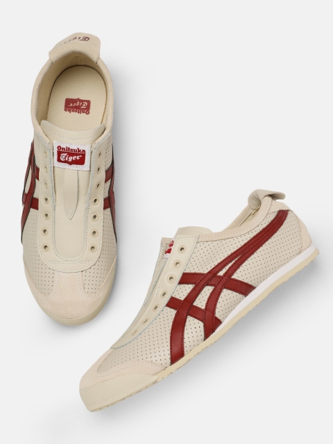 

Onitsuka Tiger Unisex Off-White Mexico 66 Slip-On Perforated Sneakers
